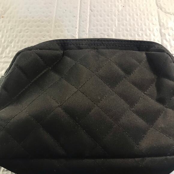 BREAST CANCER AWARENESS BLACK MAKEUP BAG with PINK RIBBON - Picture 3 of 8